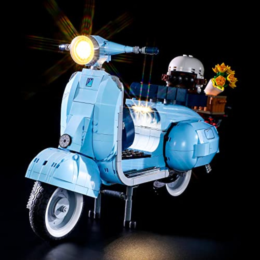 Model Kit Vespa - クリエイター用LED照明キット Vespa 125 - 10298ビルディングブロックモデルと互換性あり -