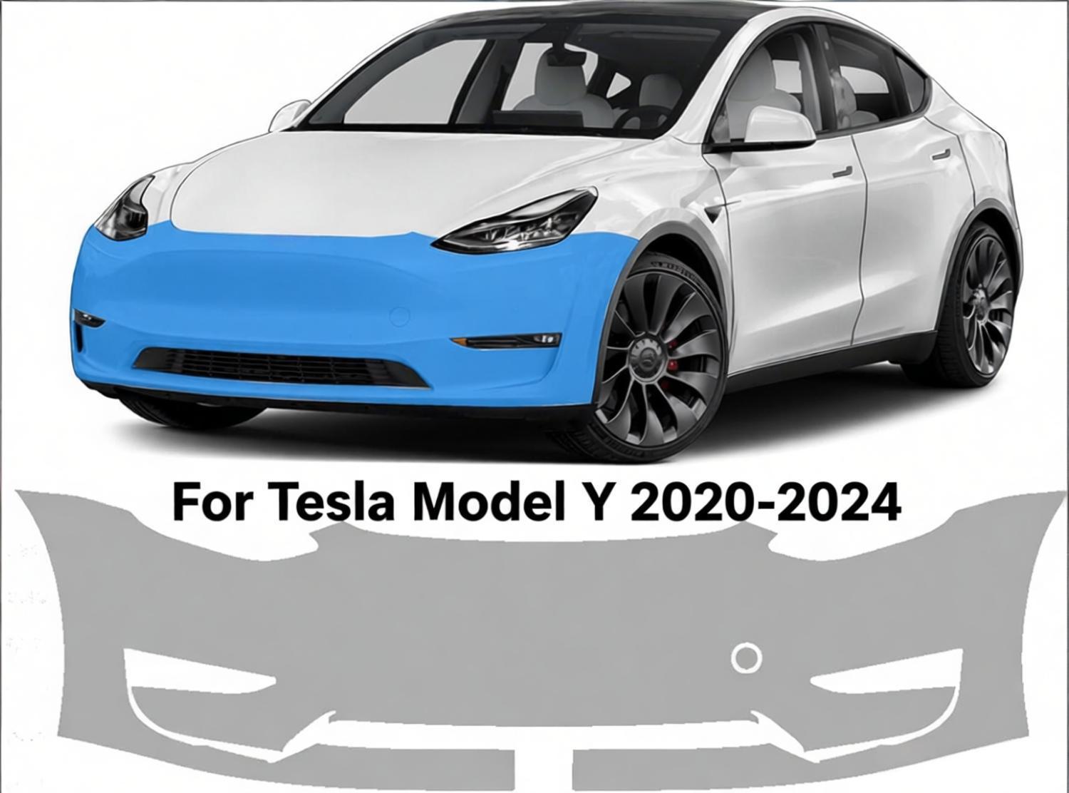 Paint Model Kit - 8.5ミルTPUバンパー プレカットPPFキット テスラ モデルY 2020-2024用 塗装保護フィルム