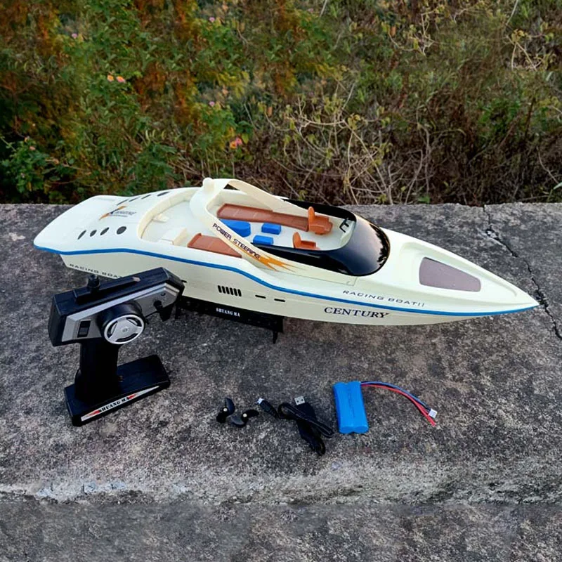 リモコン付き電動レーシングスピードボート,おもちゃ,RCデュ - Model Kit Yacht のレビューと価格