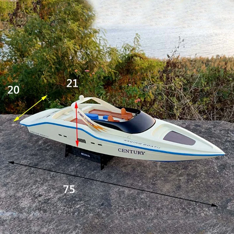 リモコン付き電動レーシングスピードボート,おもちゃ,RCデュ - Model Kit Yacht のレビューと価格