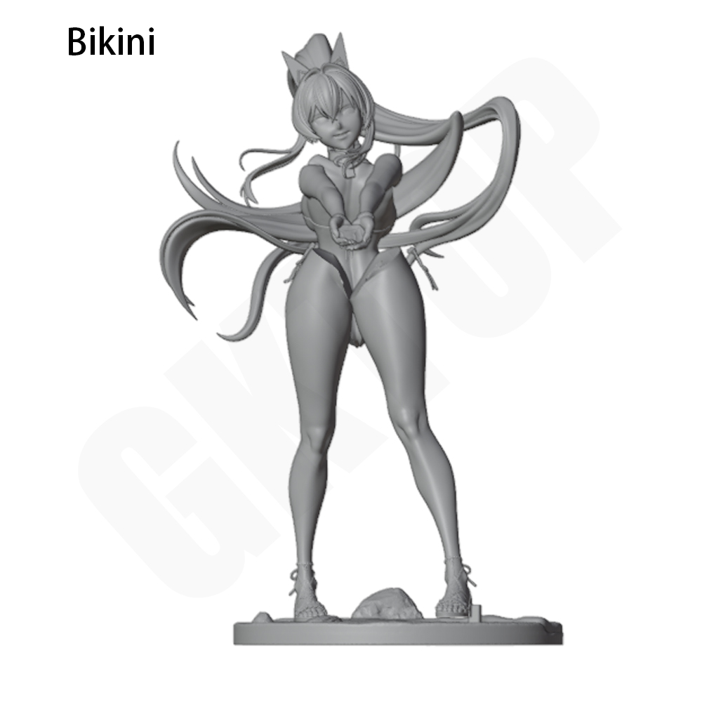 ファンタジー風、猫耳の女の子のミニチュアキット。1/24スケ - Model Kit Fantasy のレビューと価格