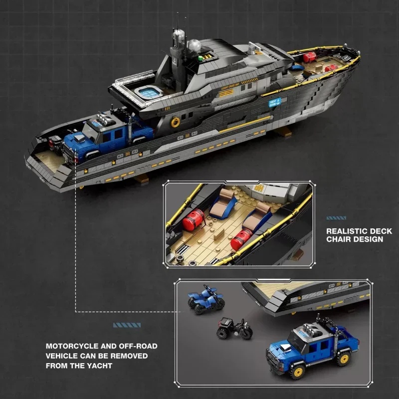 Reobrix 66103 ジャイアントラグジュアリーヨット - Model Kit Yacht のレビューと価格