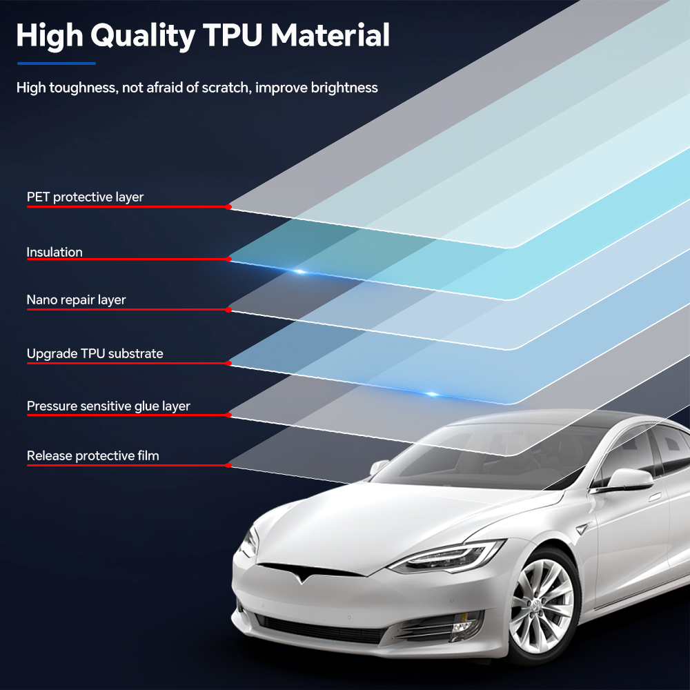 テスラモデル S 2016-2020 TPU ペイント保護フ - Paint Model Kit のレビューと価格