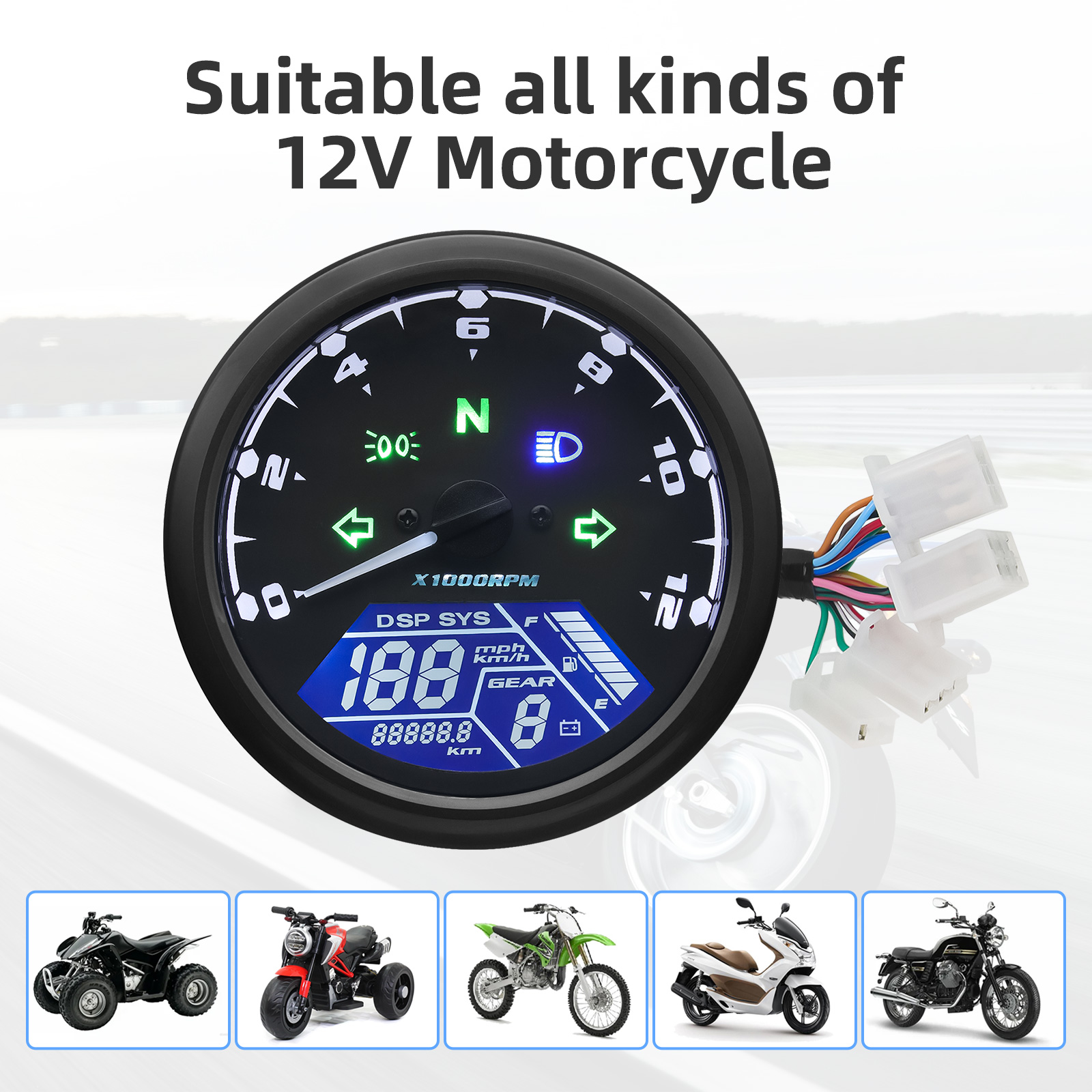 AD 新ユニバーサルオートバイ 12000RMP 液晶スピー - Model Kit Vespa のレビューと価格