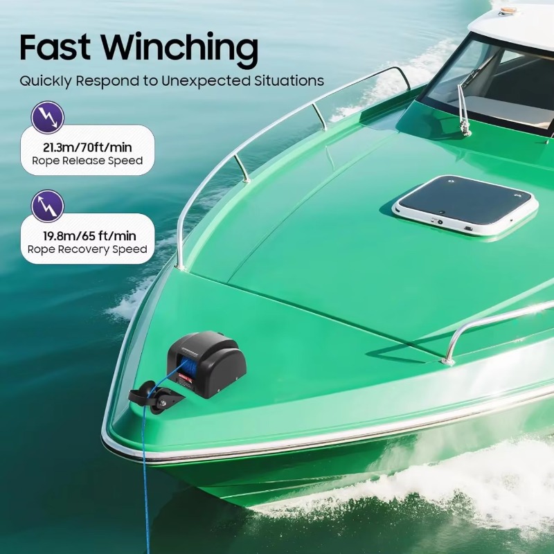 12V電動アンカーウィンチ AC 45モデル アクションユニ - Model Kit Yacht のレビューと価格